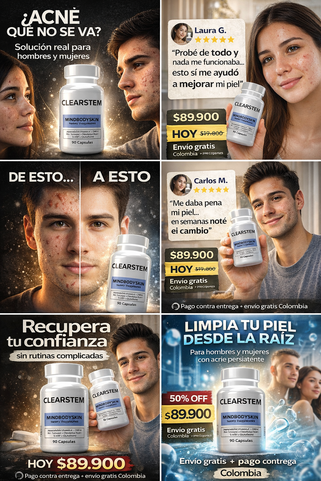 CLEARSTEM - ADIÓS AL ACNÉ HORMONAL🔥